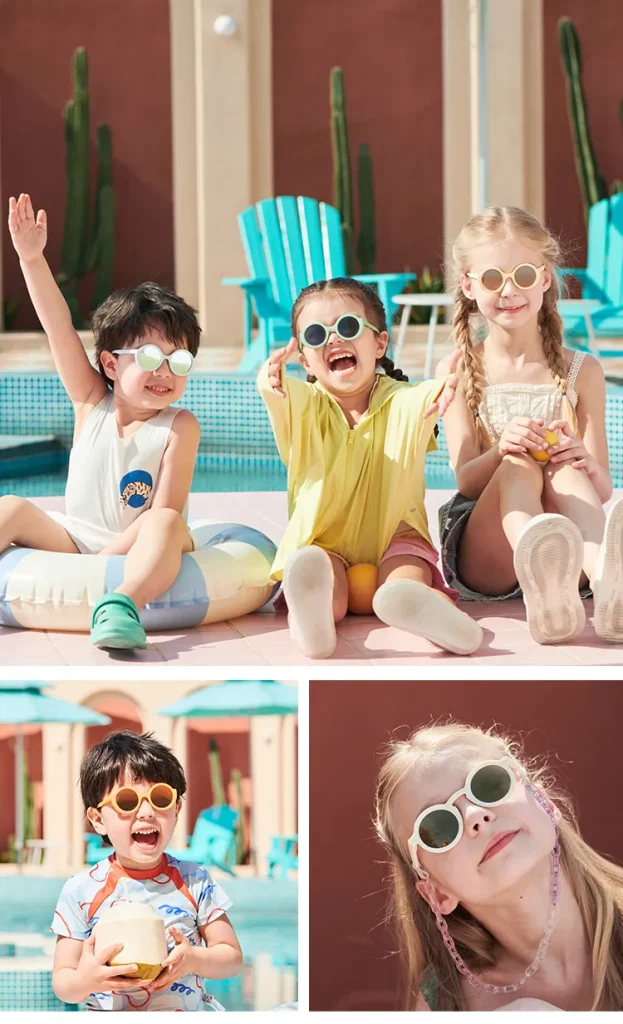 KiGO California durable kids sunglass​ protect every little one's eyes.